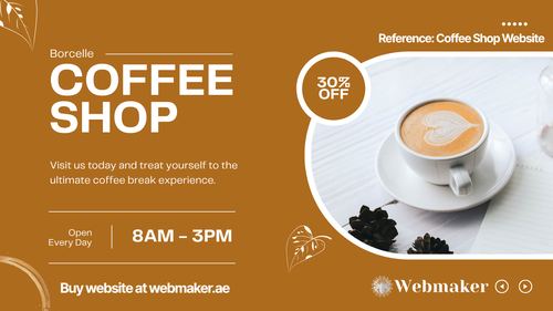 Coffee shop website design