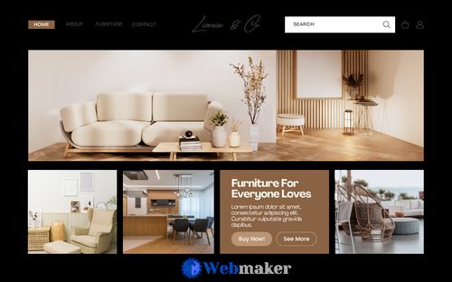 Furniture website design