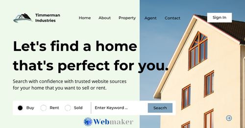 Real estate website design