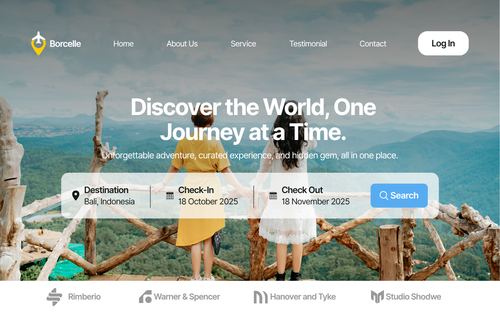Travel agency website design