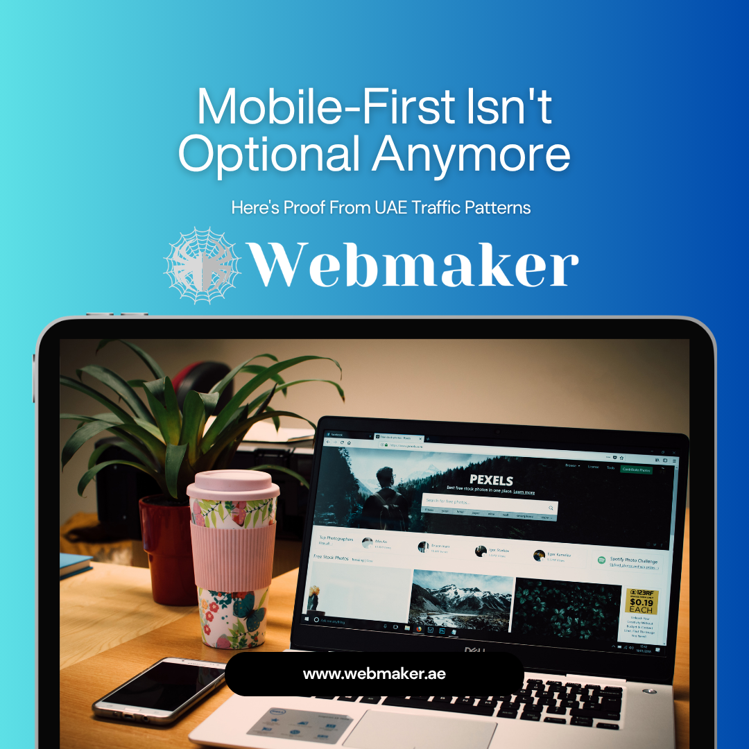 Mobile Black Modern Website Dubai Website